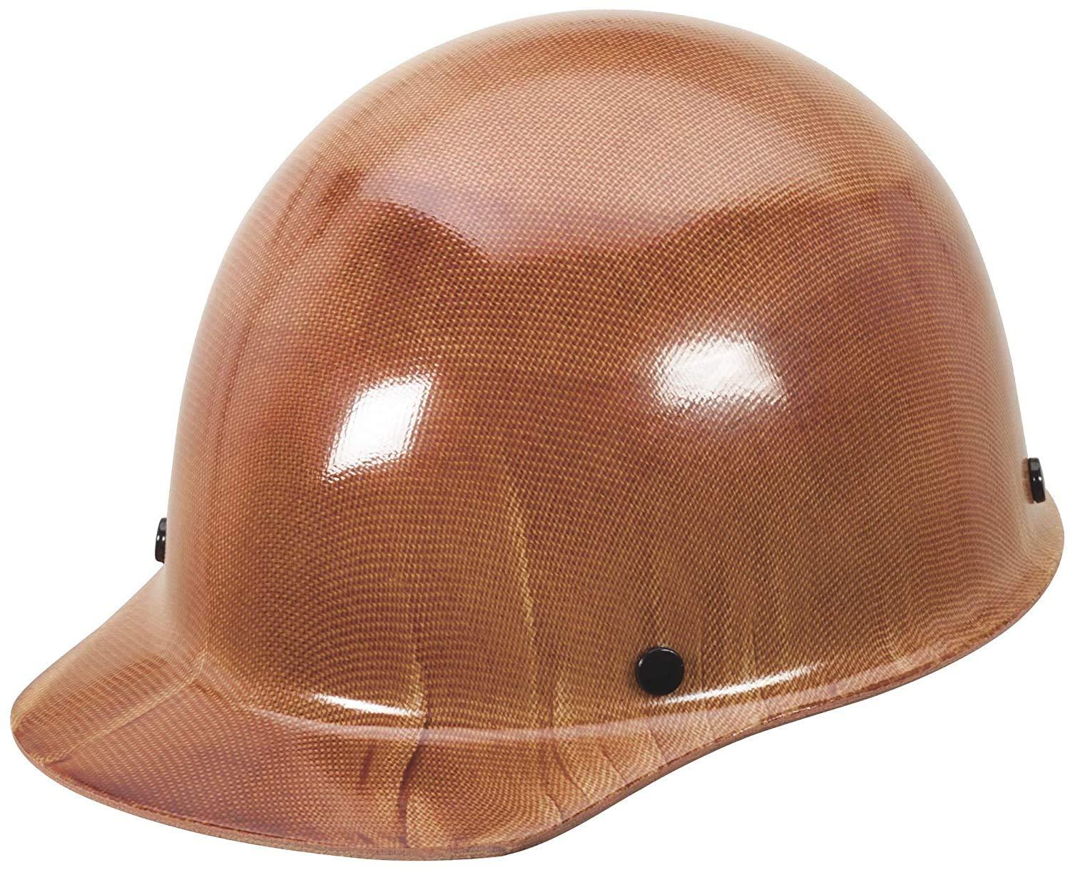 MSA MSA 454617 Skullgard Cap Style Safety Hard Hat with Staz-on Pinlock Suspension | Non-slotted Cap, Made of Phenolic Resin, Radiant Heat Loads up to 350F - Standard Size in Natural Tan