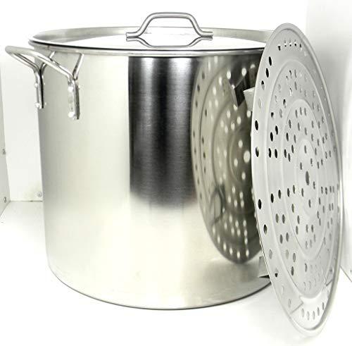 Ballington 60 Quart Stainless Steel Stock Pot with Rack & Lid by Ballington