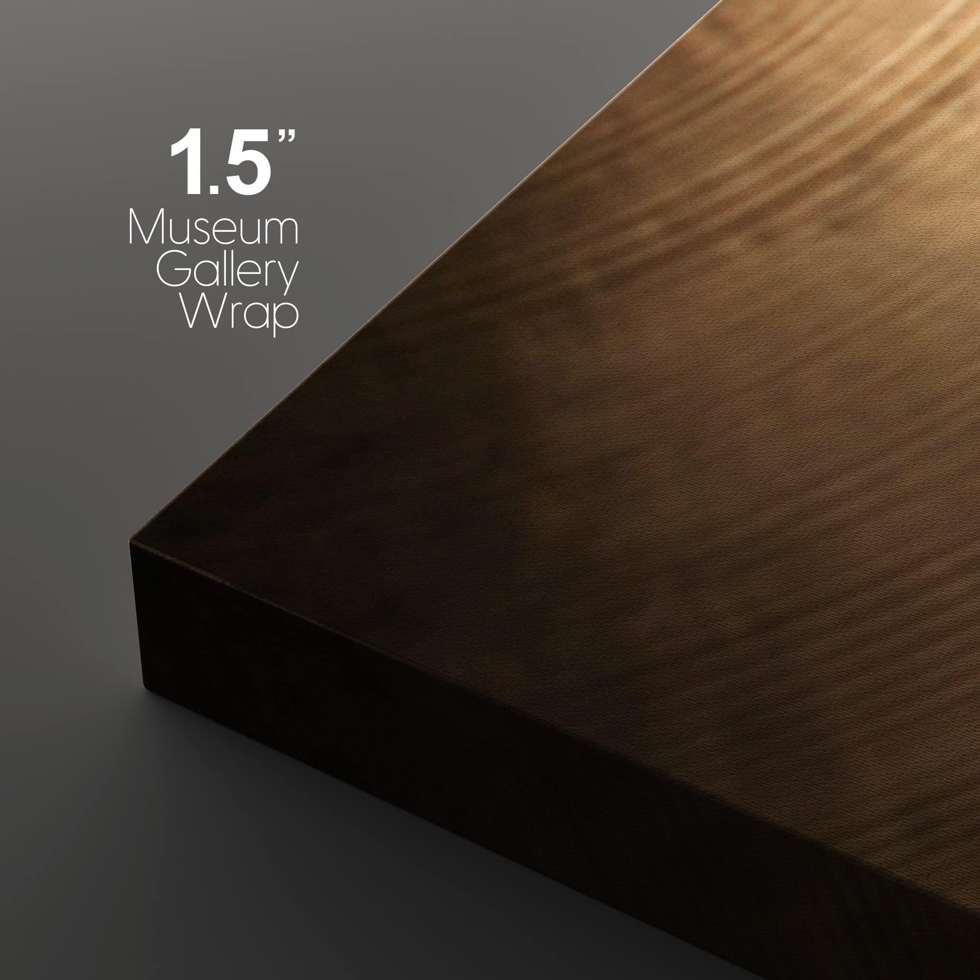 wall26 wall26 Canvas Print Wall Art Set Aerial View of Bronze & Black Drum Set Music Instruments Photography Realism Modern Scenic Relax/Calm Cool for Living Room, Bedroom, Office - 24"x36"x3