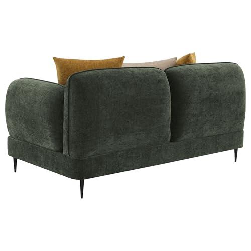 Coaster Home Furnishings Coaster Home Furnishings Jade 2-Piece Chenille Upholstered Sofa Set Green