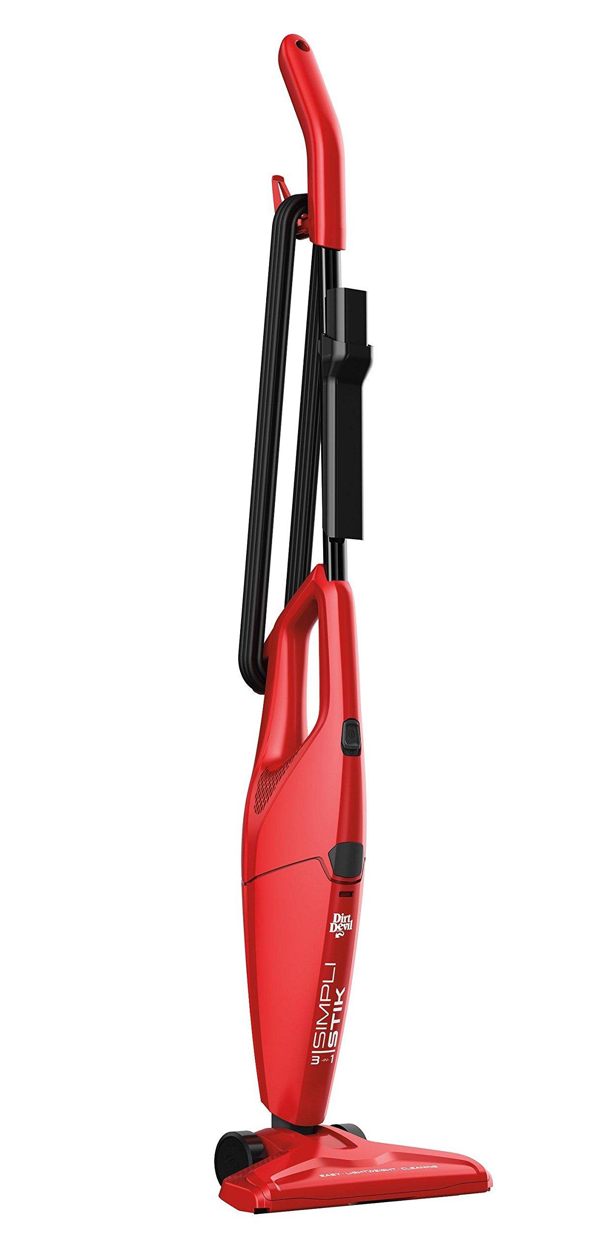Dirt Devil Dirt Devil SD20000RED Simpli-Stik Lightweight Corded Bagless Stick Vacuum, Red