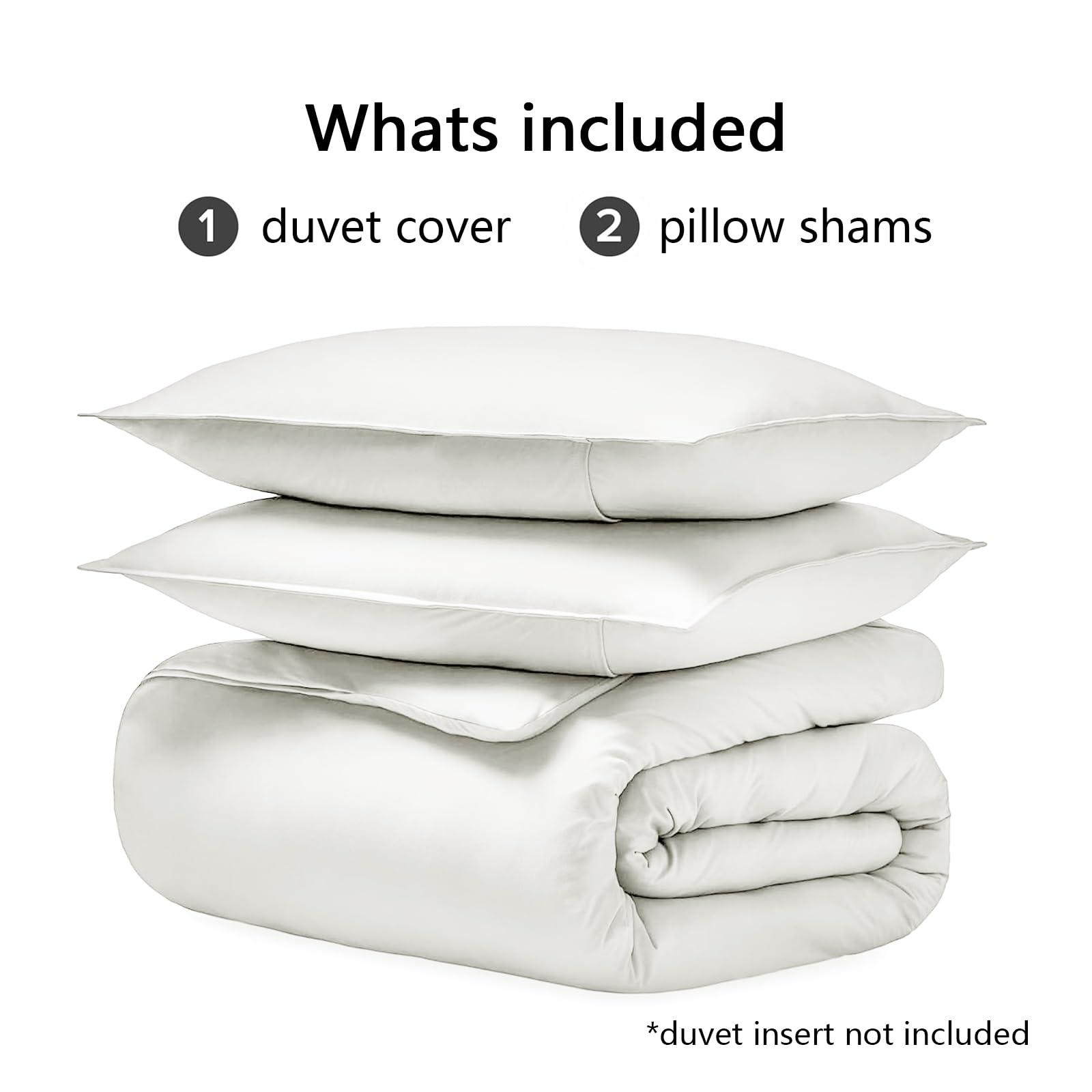 Epzylqyr Epzylqyr Mid Century Modern Duvet Cover California King Size, Japanese Duvet Cover Set 3 pcs, Leaf Floral Bedding Set with Zipper Closure, 1 Duvet Cover 104x98 inches and 2 Pillow Shams