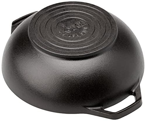 Lodge Lodge Manufacturing Company L9MW Mini Wok Cast Iron, 9", Black