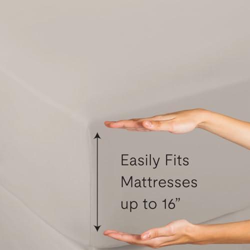 Jennifer Adams Jennifer Adams Eternal Sheet Set, 4-Piece Microfiber Sheets & Pillowcases - Ultra-Soft, Breathable and Wrinkle-Resistant (Linen, Queen)