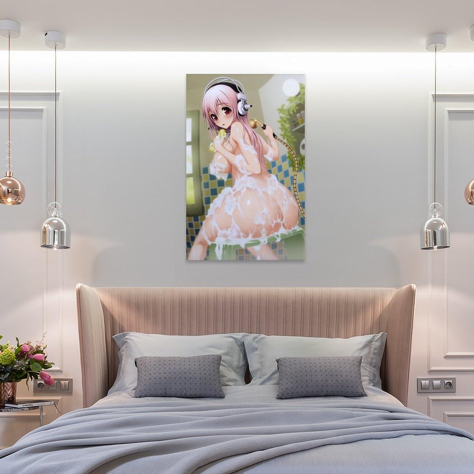 HomeLoft Basics Sonicomi Game Anime Posters Super Sonico Girl Idol Group Boobs Posters Bathroom Posters Canvas Art Poster And Wall Art Picture Print Modern Family Bedroom Decor Posters 12x18inch(30x45cm)