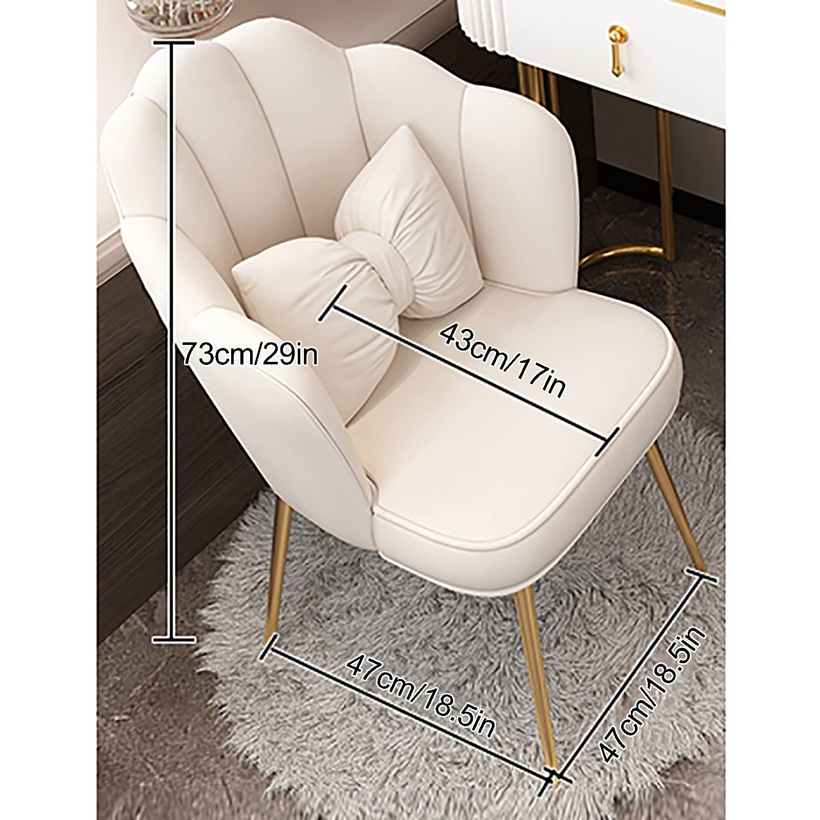 REALN REALN Dresser Table Women Vanity Makeup Table Set Makeup with 3 Drawers Dressing Table with Lighted Mirror and Chair Vanity Benches Desk for Her (Color : Gray, Size : L:80cm/31.5\")