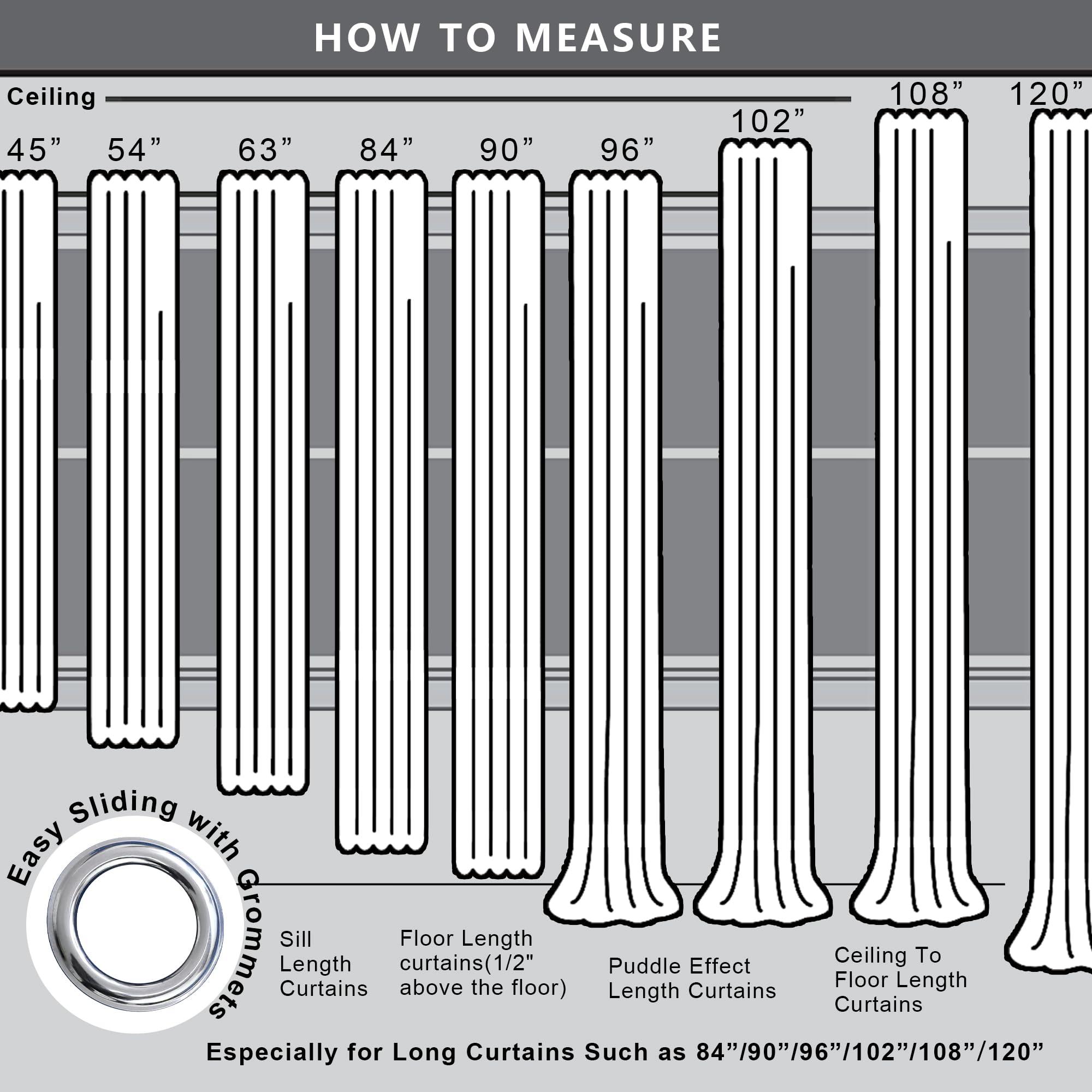 KOUFALL KOUFALL 48 Inch Curtains Length,Room Darkening 60-70% Blackout Black Out Heat Light Blocking Short Drapes for Kitchen,Cream Beige