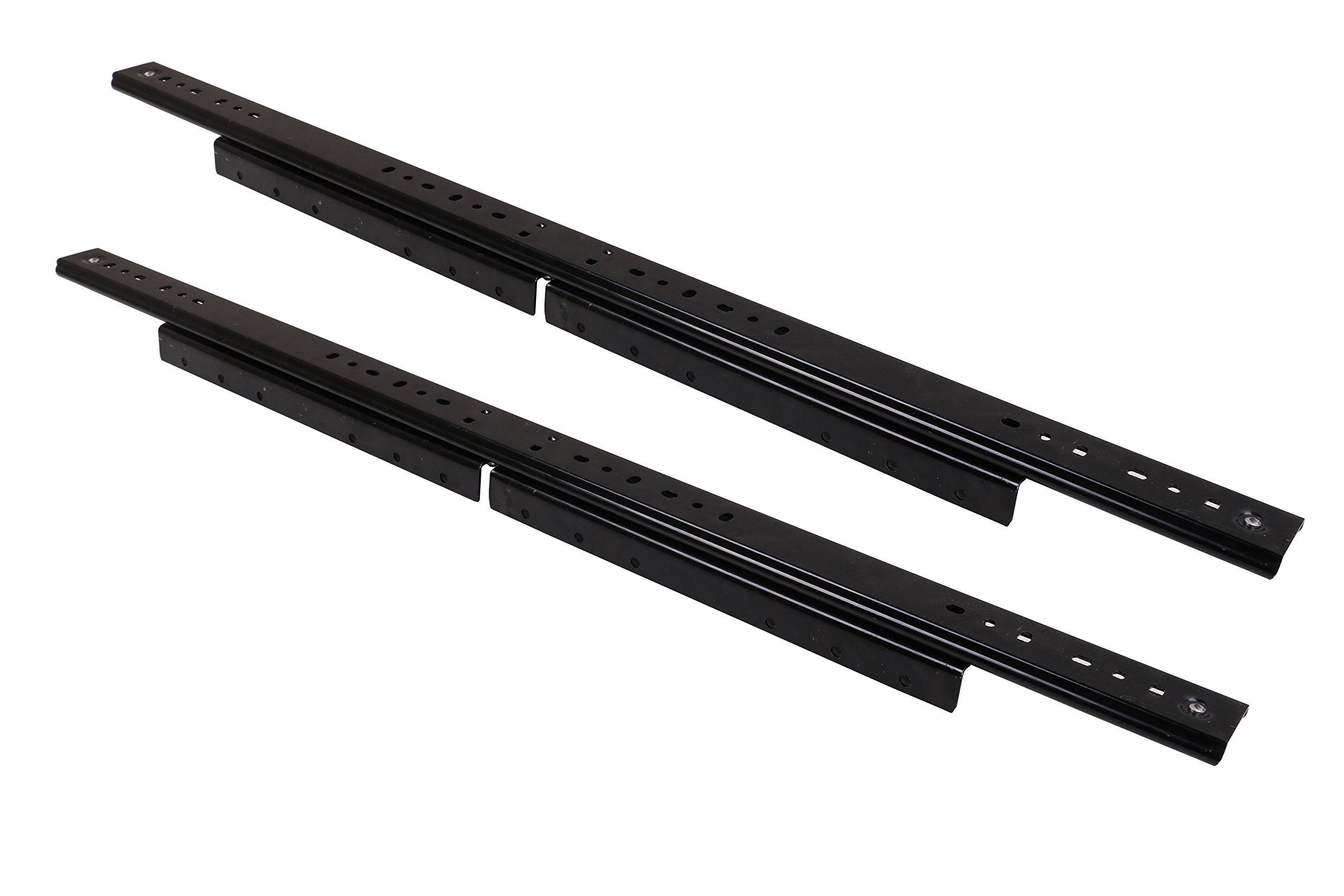 ECLV ECLV 33 1/2\'\' Table Leaf Sliding Brackets Dining Table Extender Brackets Coffee Table Slides,Computer Desk Extender,Black