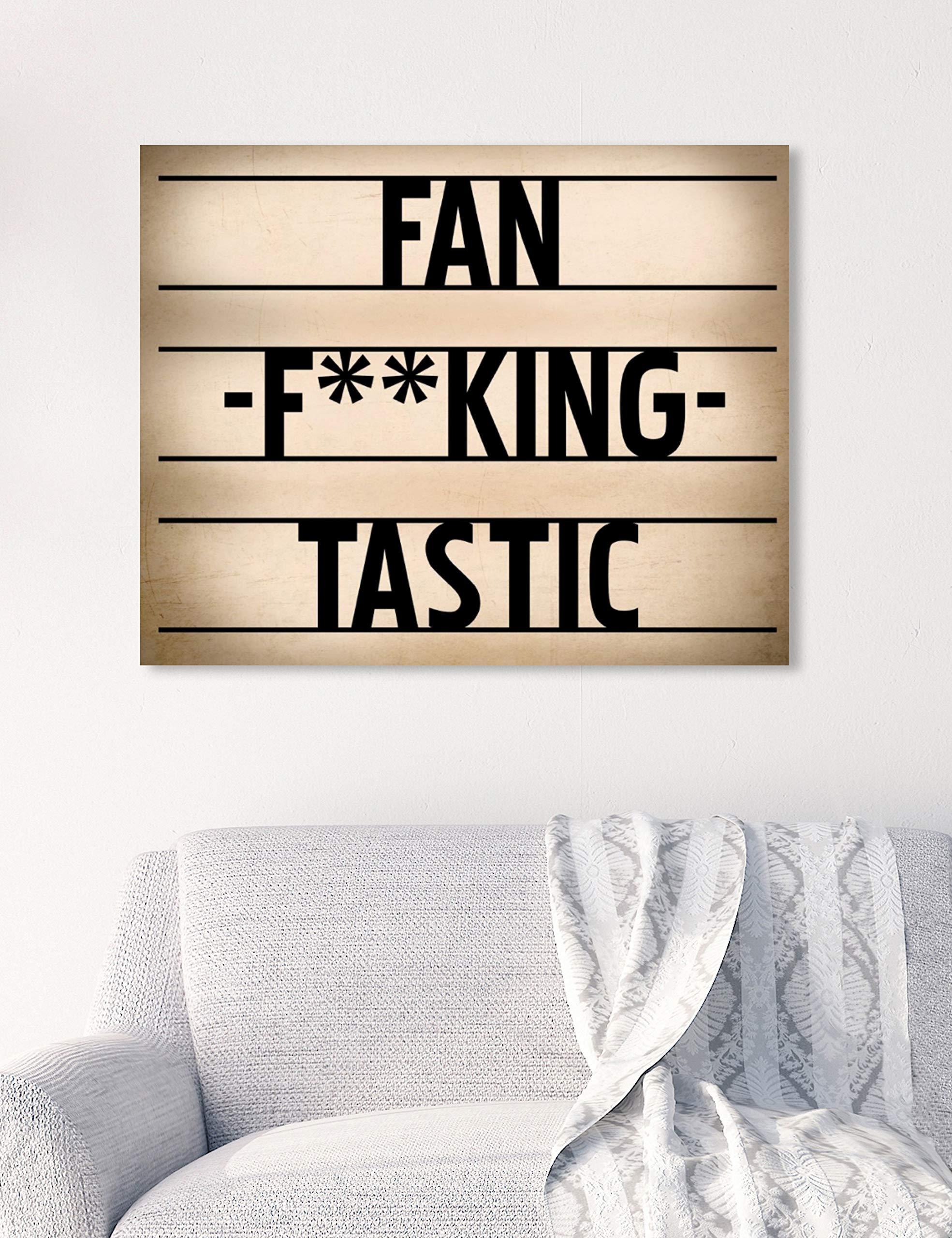 The Oliver Gal Artist Co. The Oliver Gal Artist Co. Typography and Quotes Wall Art Canvas Prints 'Fantastic' Home Dcor, 24" x 20", Black, White