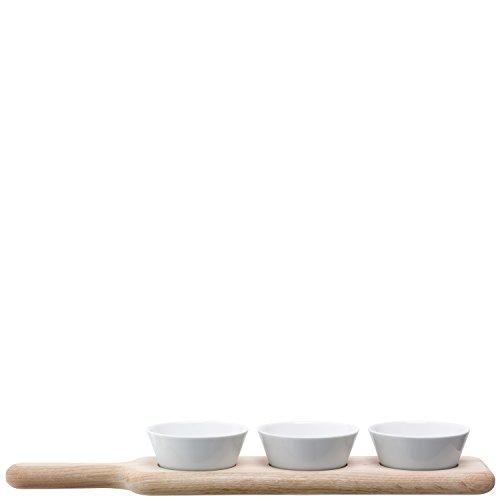 LSA International LSA PX04 Paddle Bowl Set & Oak Paddle L15.75in W3.5in