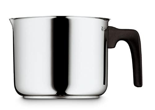 WMF WMF Milk Pot Ø 14 cm Approx. l Pouring Rim Cromargan Stainless Steel Brushed Suitable for All Stove Tops Including Induction Dishwasher-Safe