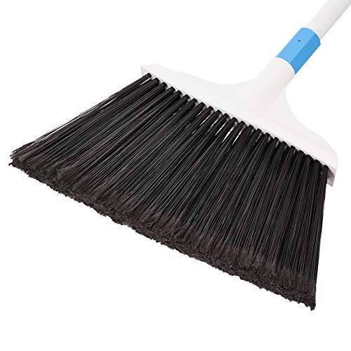 Amazon Basics Amazon Basics Heavy-Duty Broom, Blue and White