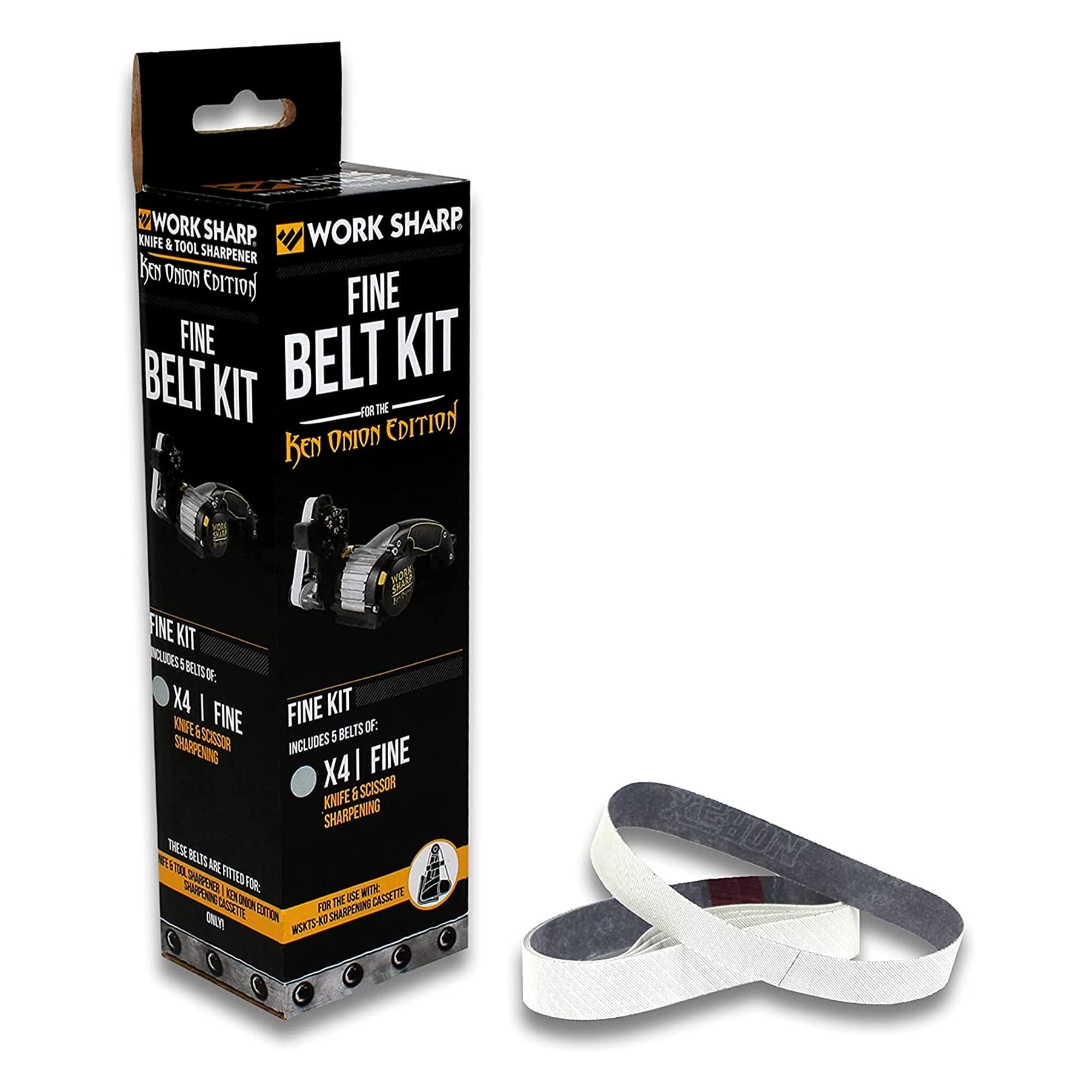 Work Sharp Work Sharp WSSAKO81120 Fine Grit Belt Kit, White/Grey for Ken Onion Edition