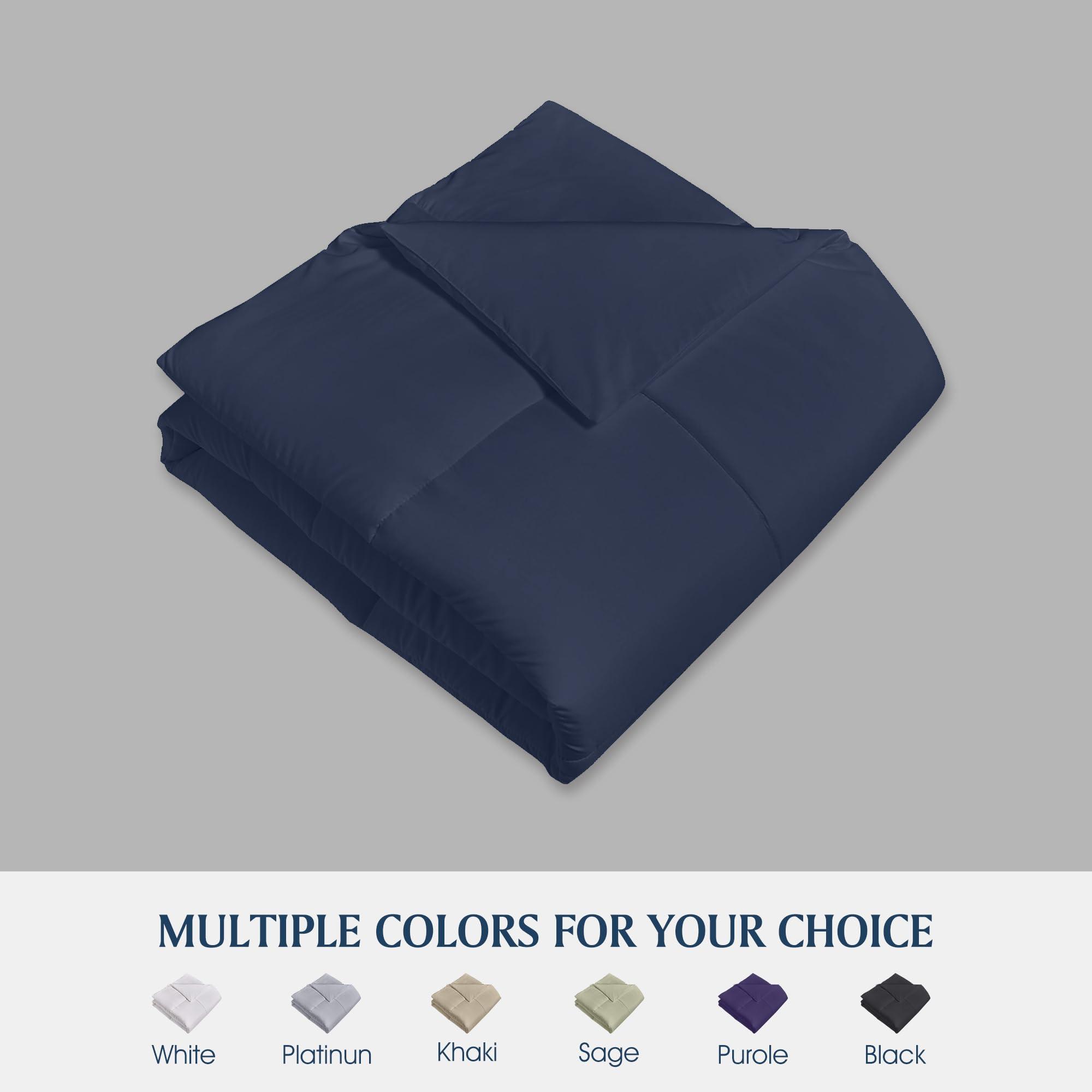 Blue Ridge Home Fashions Blue Ridge Home Fashions Microfiber Light Weight Solid Down Alternative All Season Comforter - Hypoallergenic Polyester Fill Twin