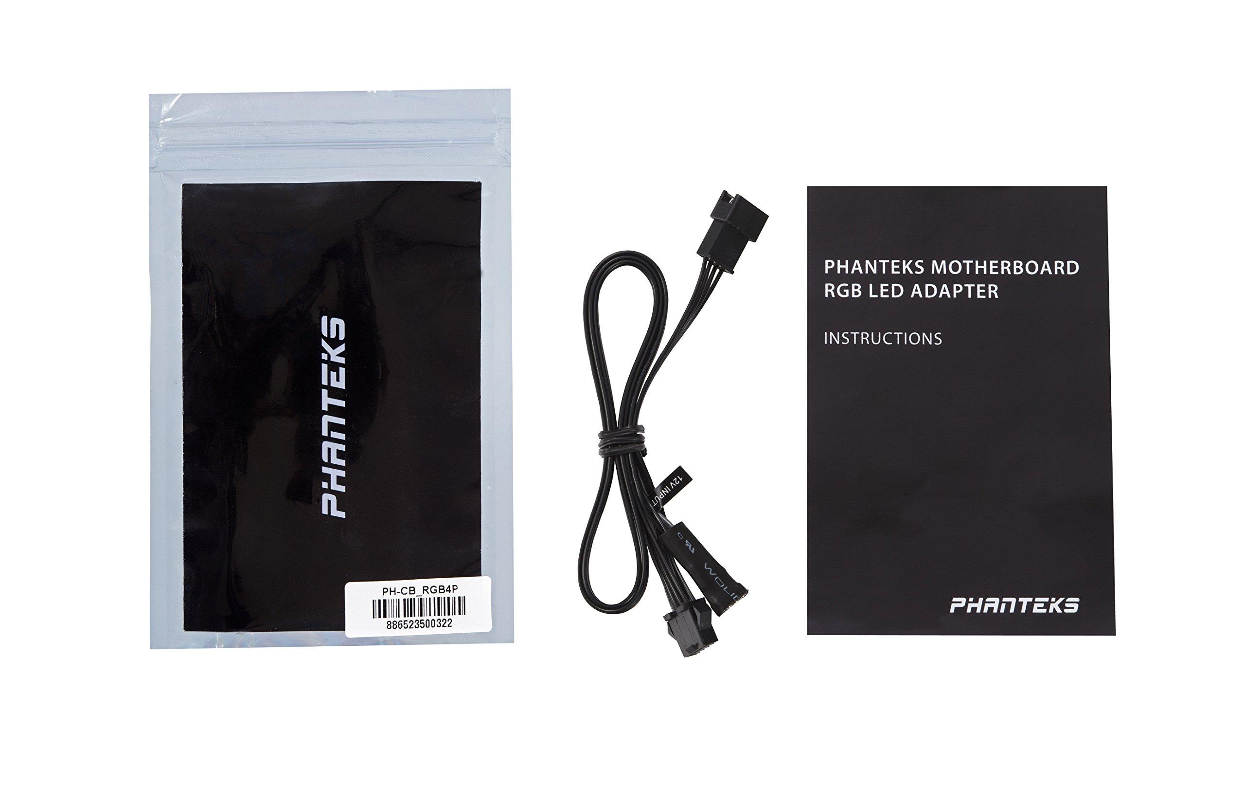 Phanteks Phanteks RGB LED 4 Pin Adapter, Specified for Cases with Multi Colors RGB Control (PH-CB_RGB4P) Black