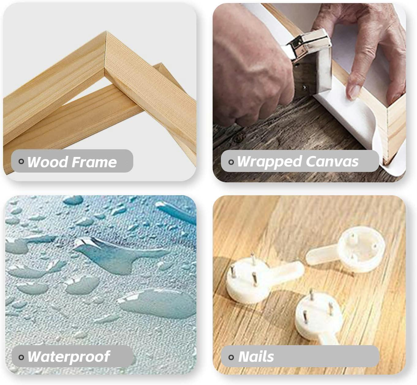 CLOGGS Bathroom Wall Art Decor Bathroom Pictures for Wall Artwork Bayonne France French Basque Country House France Town Framed Canvas Wall Art for Bedroom Dining Room Farmhouse 16\"x20\"