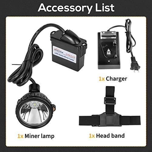 Hunting friends Hunting friends Superbright Mining Headlamp,Rechargeable Mining Light Waterproof Cap Lamp Safety Explosion Rroof Headlight KL6M.Plusfor Hunting Fishing Running