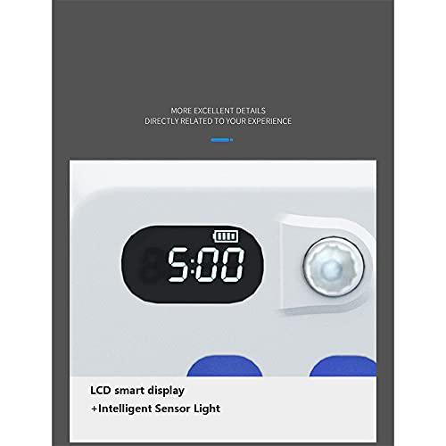 EUYIMOMO tooth brush holder,Automatic toothpaste squeezing toothbrush holder, wall-mounted non-perforated toothbrush holder-white