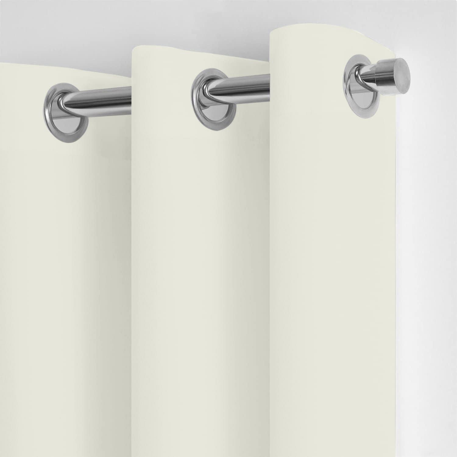 Villey Drapes Pinch Pleated Curtains Blackout Thermal Insulated Room Darkening Window Treatments for Patio Door Home/Office Drapes Along with Tiebacks & 2 Panels L84 (Cream,52"x84")