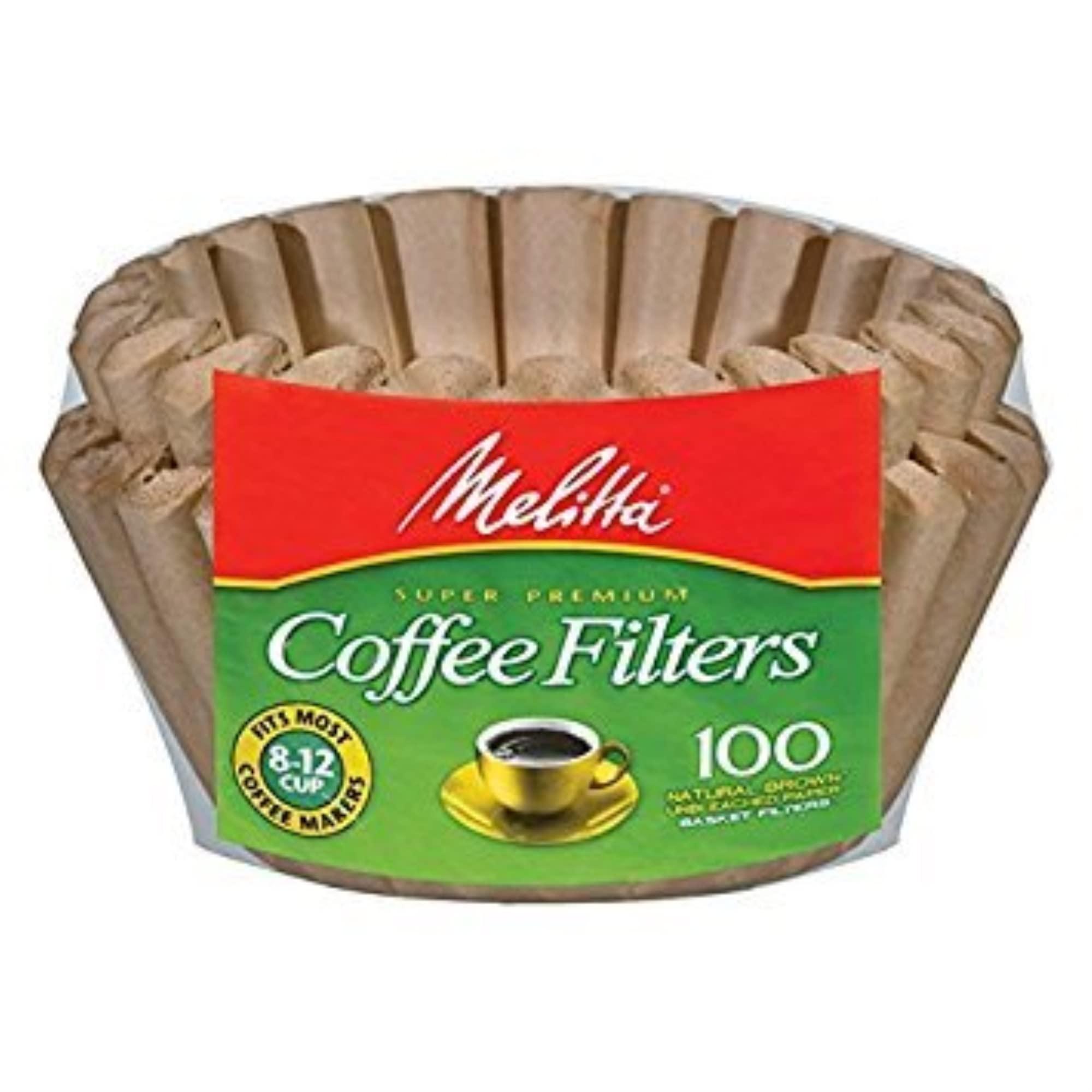 Melitta Melitta 8-12 Cup Basket Filter Paper (Natural Brown, 400 Count)