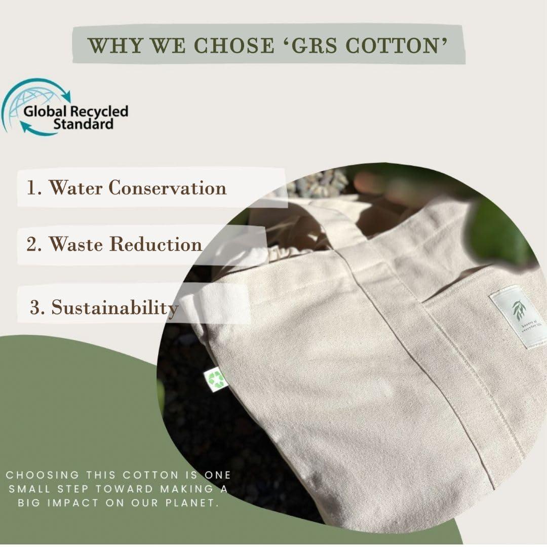 MEE AE MEEAE - Sustainable Drawstring Canvas Bag, Durable XL Tote, Reusable 14oz Bag