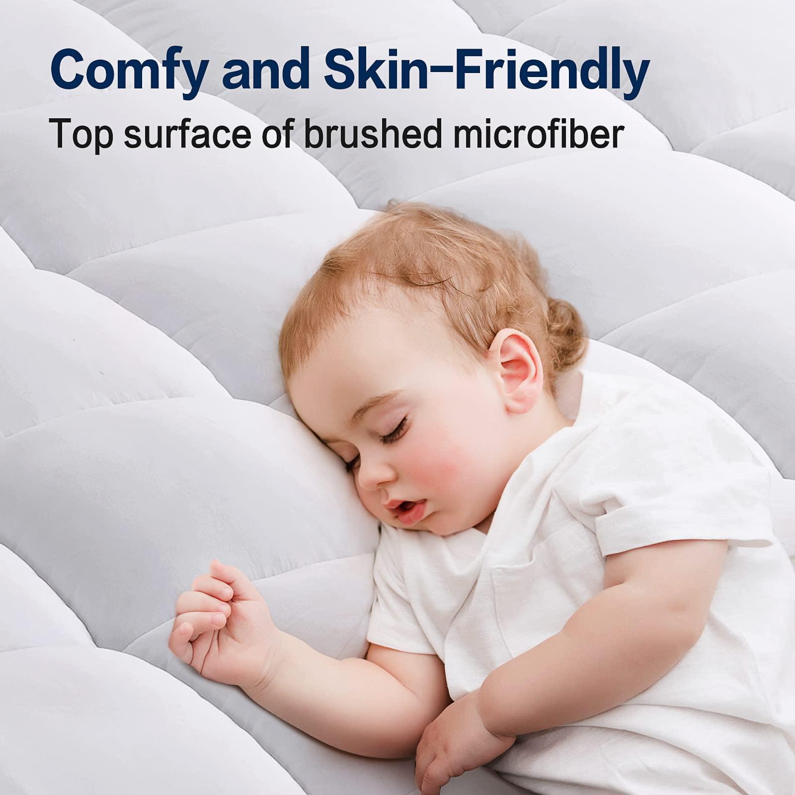 SOPAT SOPAT Mattress Topper RV King Size Extra Thick Mattress Pad 8-21" Deep Pocket Soft Down Alternative Fill Mattress Protector Pillow Top Mattress Cover (72x80 Inches, White)