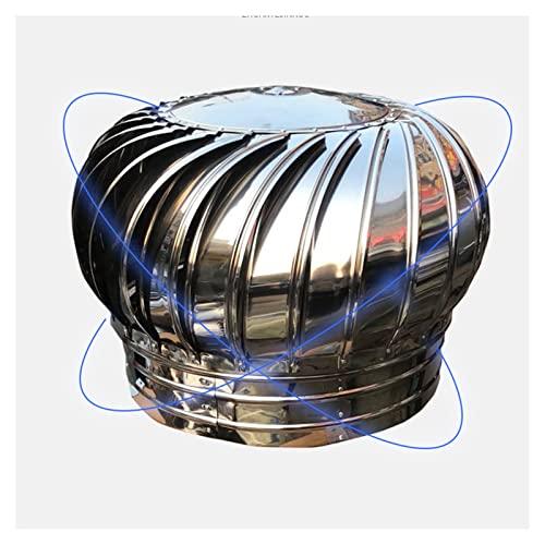 ZAIHW Stainless Steel Rotating Ventilation Chimney Cowl,Turbine Ventilator Stainless Steel Rotating Chimney,Rotating Chimney Cowl Cap,Spinner Anti-downdraught Pipefitter,150mm