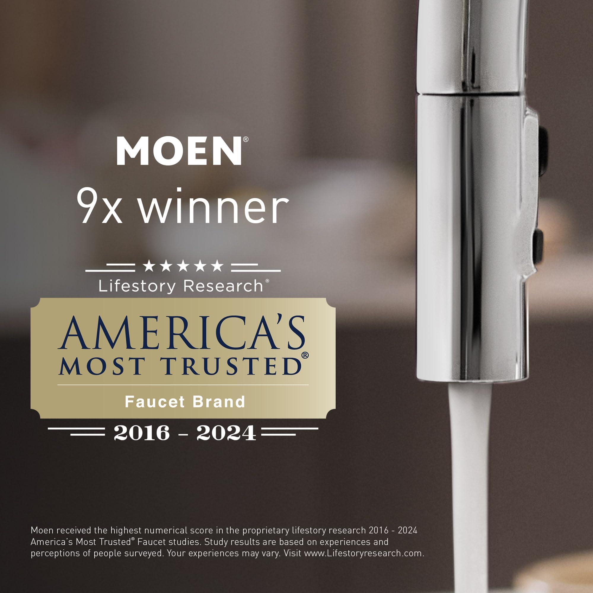 Moen Moen Brushed Nickel Replacement 4-Function Eco-Performance Handheld Showerhead, 164927BN