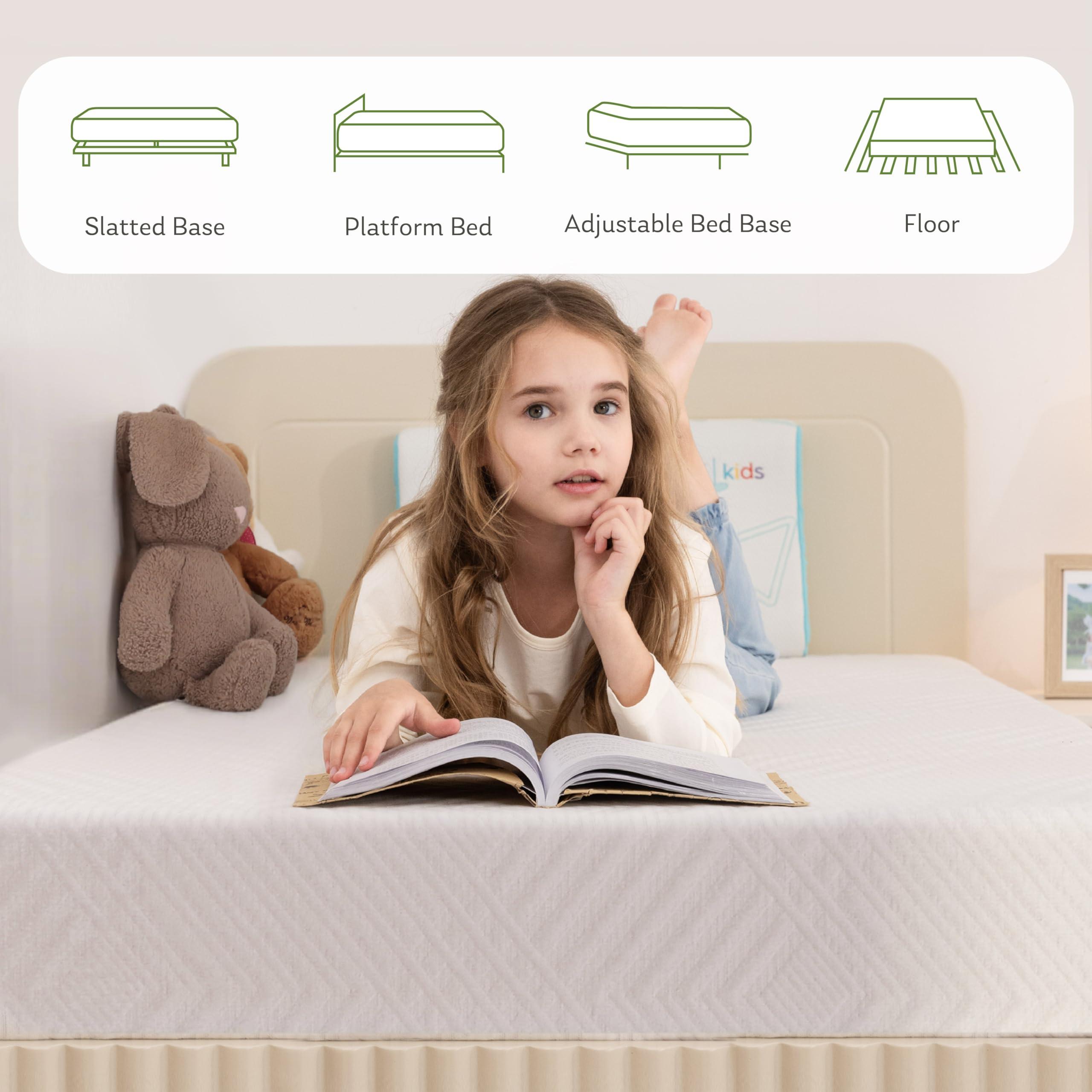 MLILY Twin Mattress in a Box, 8 inch Mattresses for Kids Bed Single Size Daybed Individual Bunk, Memory Foam Medium Firm