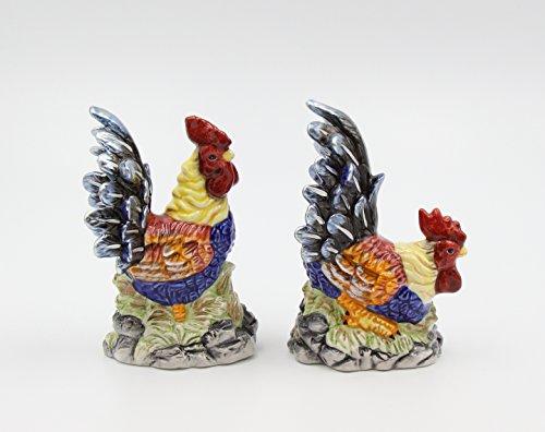 Appletree Design Appletree Design Barn Yard Rooster Salt and Pepper Set, 4-1/2-Inch