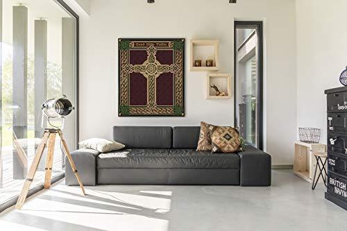 Pure Country Weavers Celtic Irish Cross One Thousand Blessings | Woven Tapestry Wall Art Hanging | Celtic Tribal Knot Design | 100% Cotton USA Size 34x27