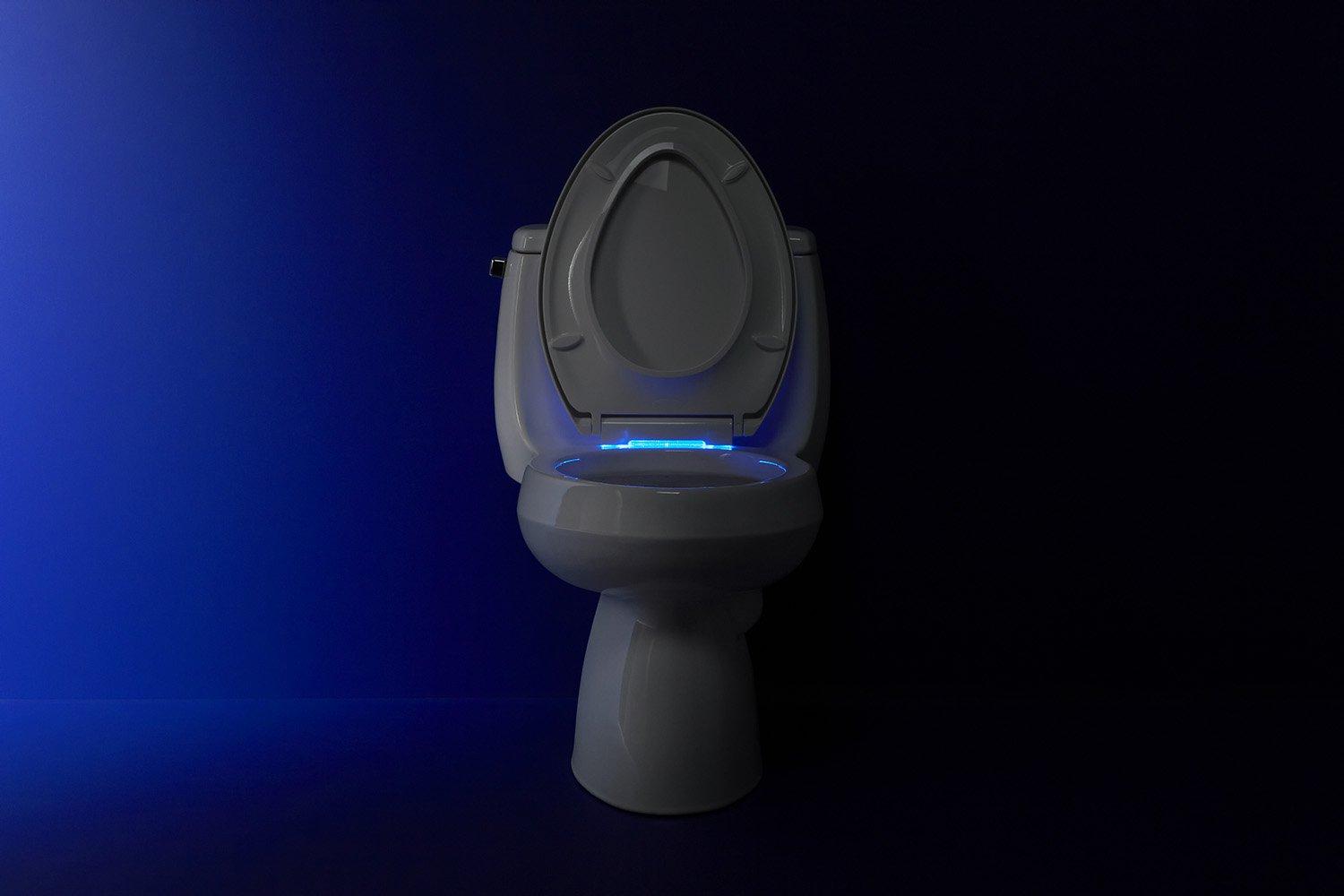 Kohler KOHLER Reveal(TM) Nightlight Q3(TM) Round-Front Toilet Seat, Dune