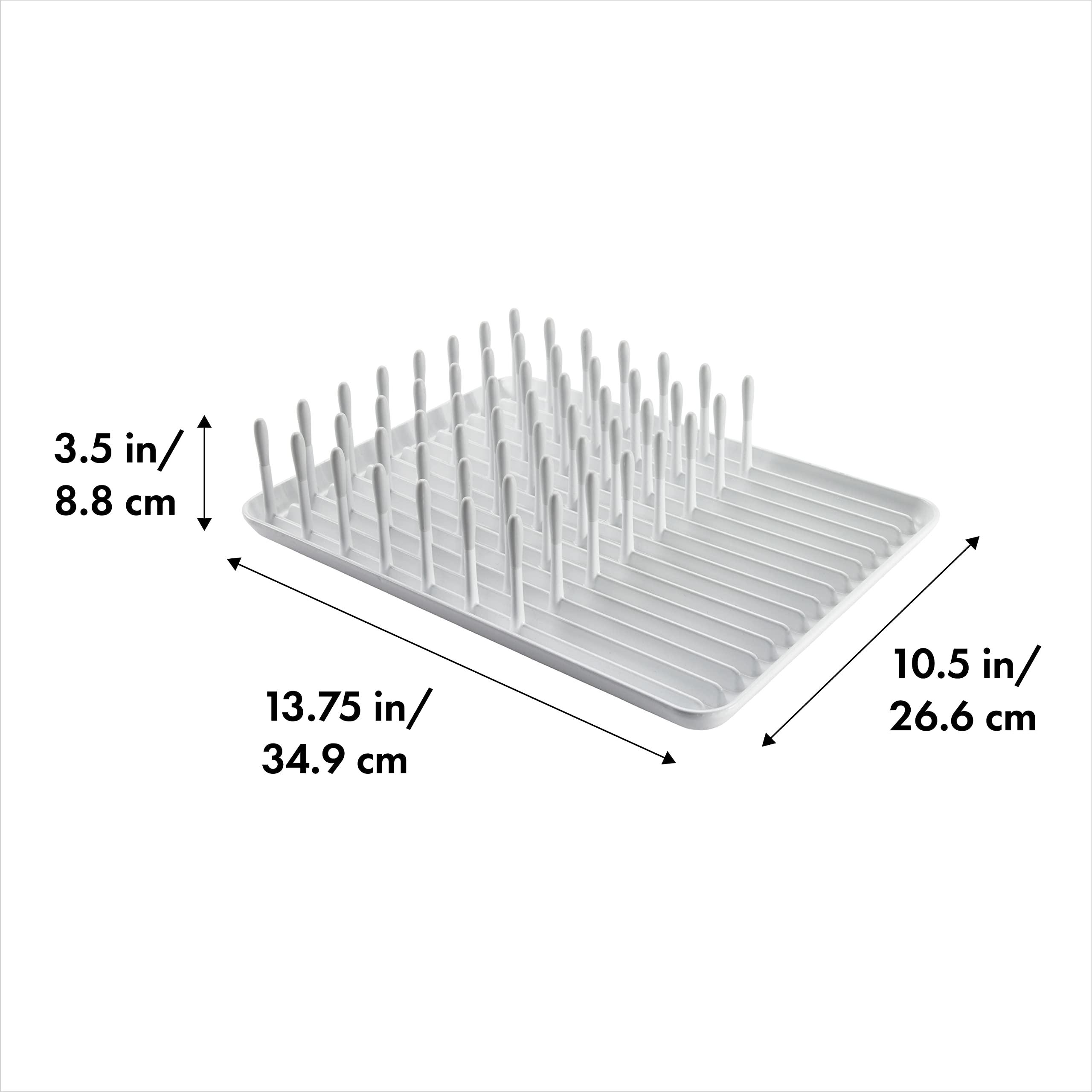 OXO OXO Good Grips Compact Dish Rack, Biscuit, 13-3/4\" x 10-3/8\" x 3-1/2\" h for Storage