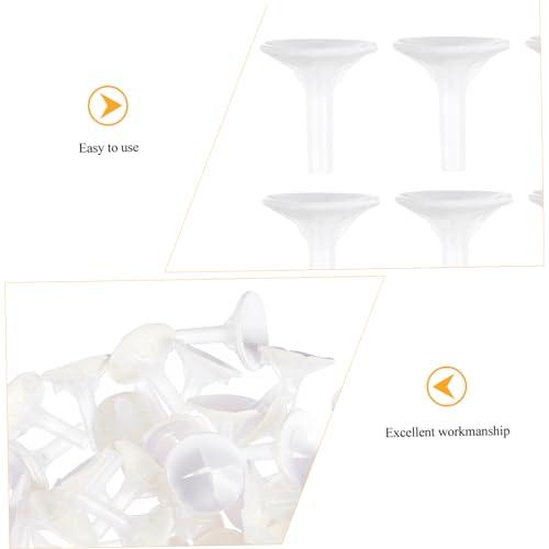 Operitacx Operitacx 300 Pcs Chocolate Torus Cake Pop Stand Cotton Candy Sticks Dessert Liners Mini Chocolate Wrapper Lids Holders Chocolate Molds Snacks Cake Pop Mold Candy Molds Graham White Plastic