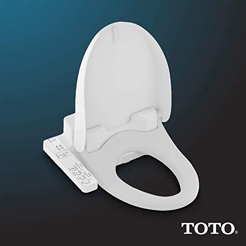 TOTO TOTO SW2014#01 A100 Electronic Bidet Toilet Cleansing Warm Water and Heated Seat, Elongated, Cotton White