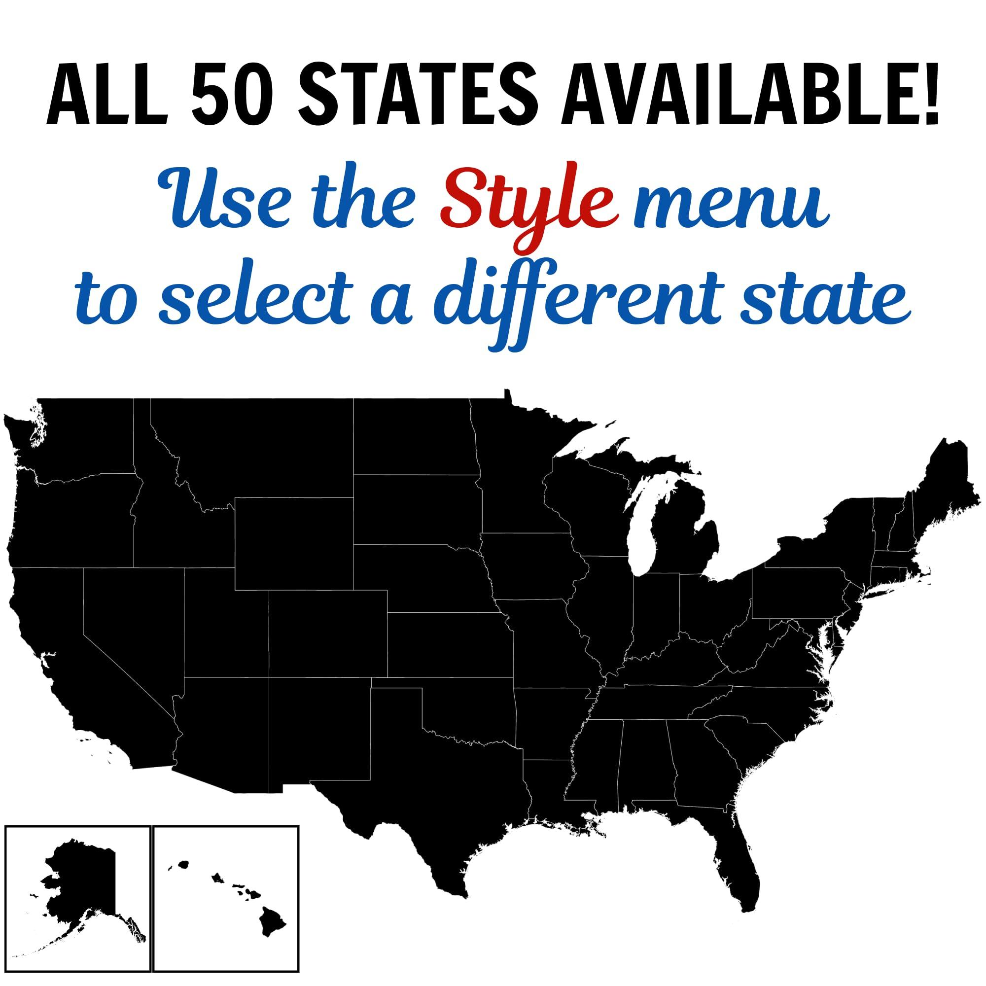 Cranberry Collective South Dakota Christmas Ornament - Festive Design Featuring Aerial State Map and State Flag - 2024 Acrylic Tree Decoration - Holiday Gift and Home Decor