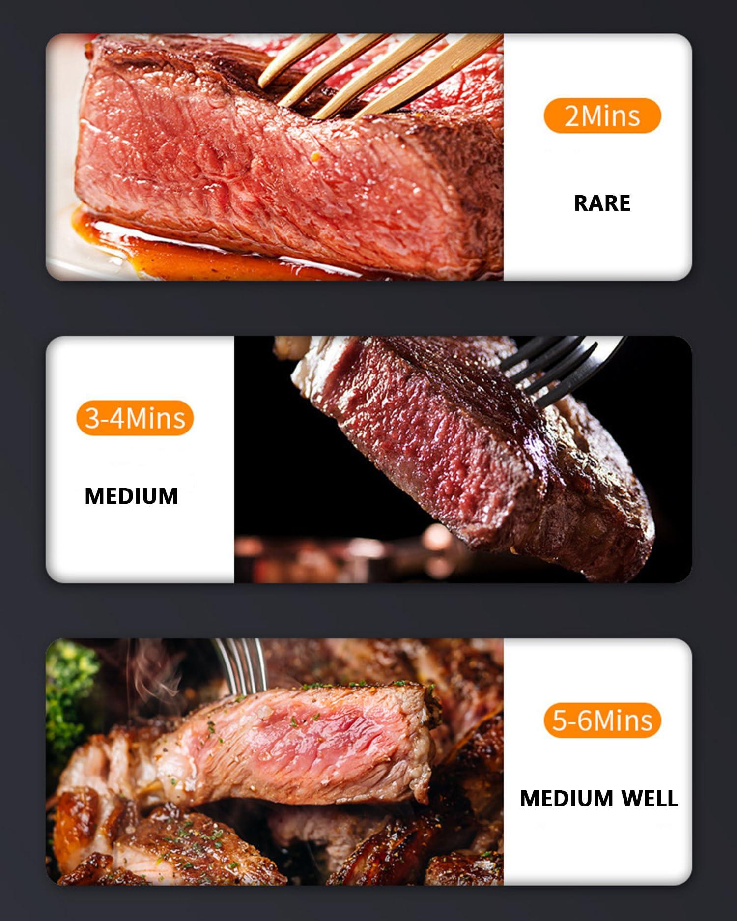 Generic 1700w Electric Steak Broiler,With 10 Grilling Slots,Time and Temperature Adjustable,Maximum Temperature 800,Suitable for Indoor Kitchen