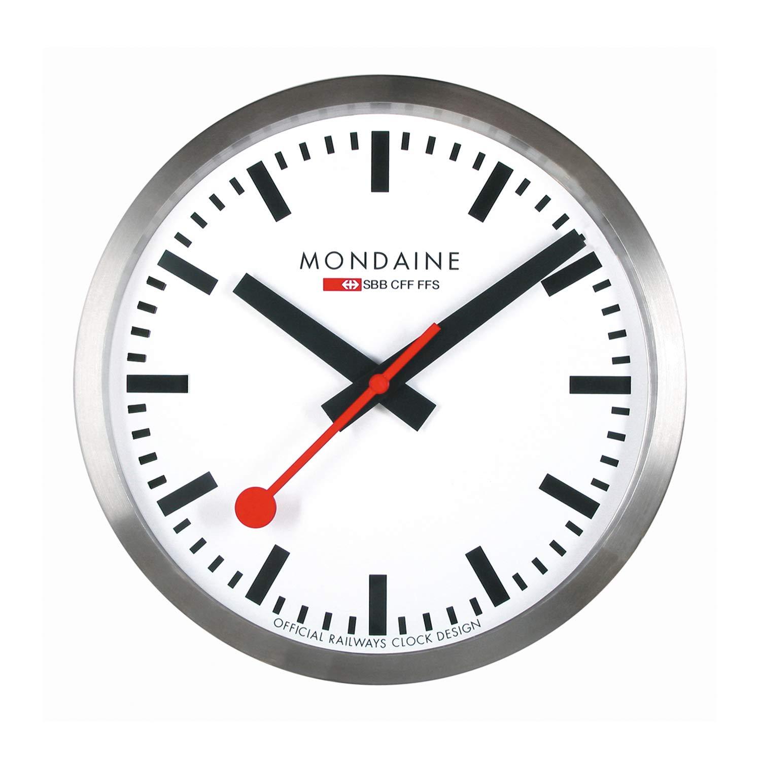 Mondaine Mondaine - Wall Clock - A995.Clock.16SBB - Large White Dial - Wall Clocks - Made in Switzerland