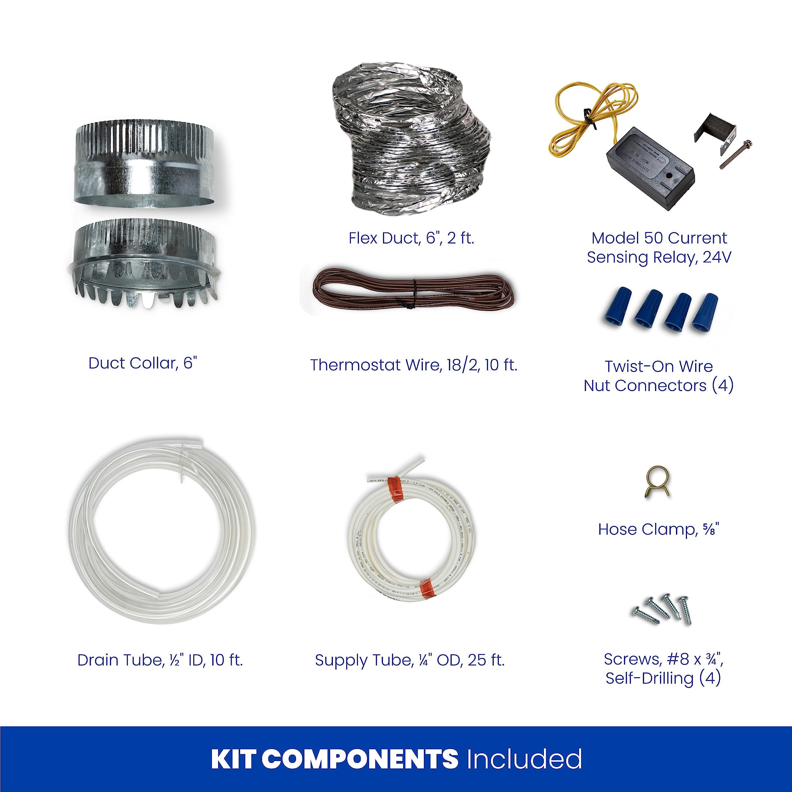 Aprilaire AprilAire 400M 17-gal. Whole-House Evaporative Humidifier with Manual Control for up to 5,000 sq. ft. + AprilAire Model 5843 Humidifier Installation Kit