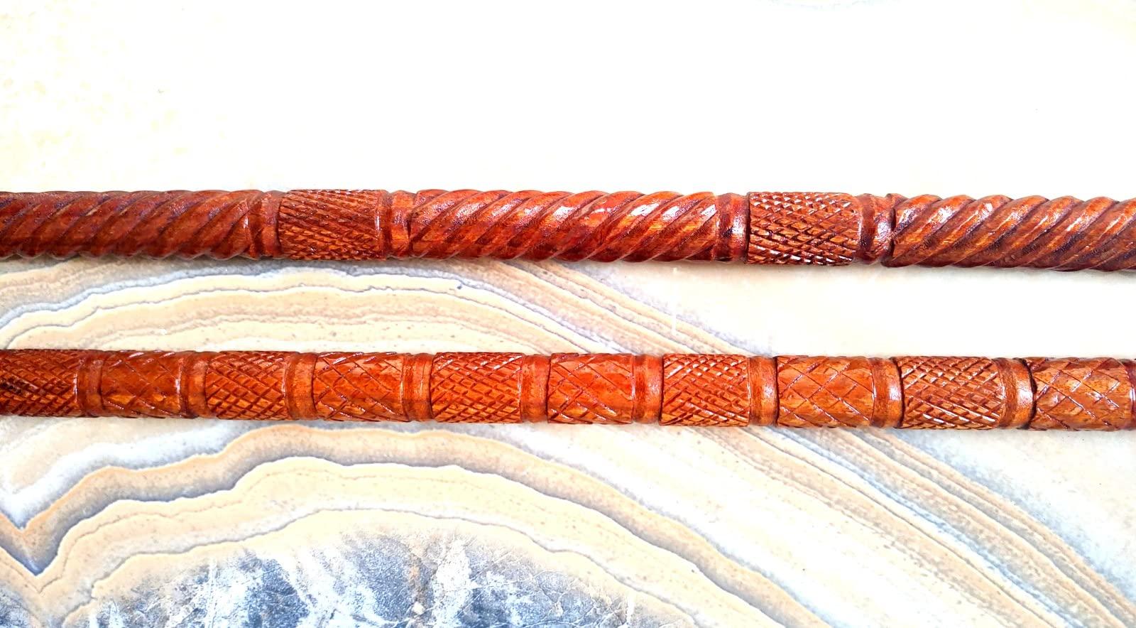 HomeLoft Basics 2 Piece Premium Wooden Walking Cane | Victorian Deluxe Walking Stick | Beautiful Wood Head | Walking Cane