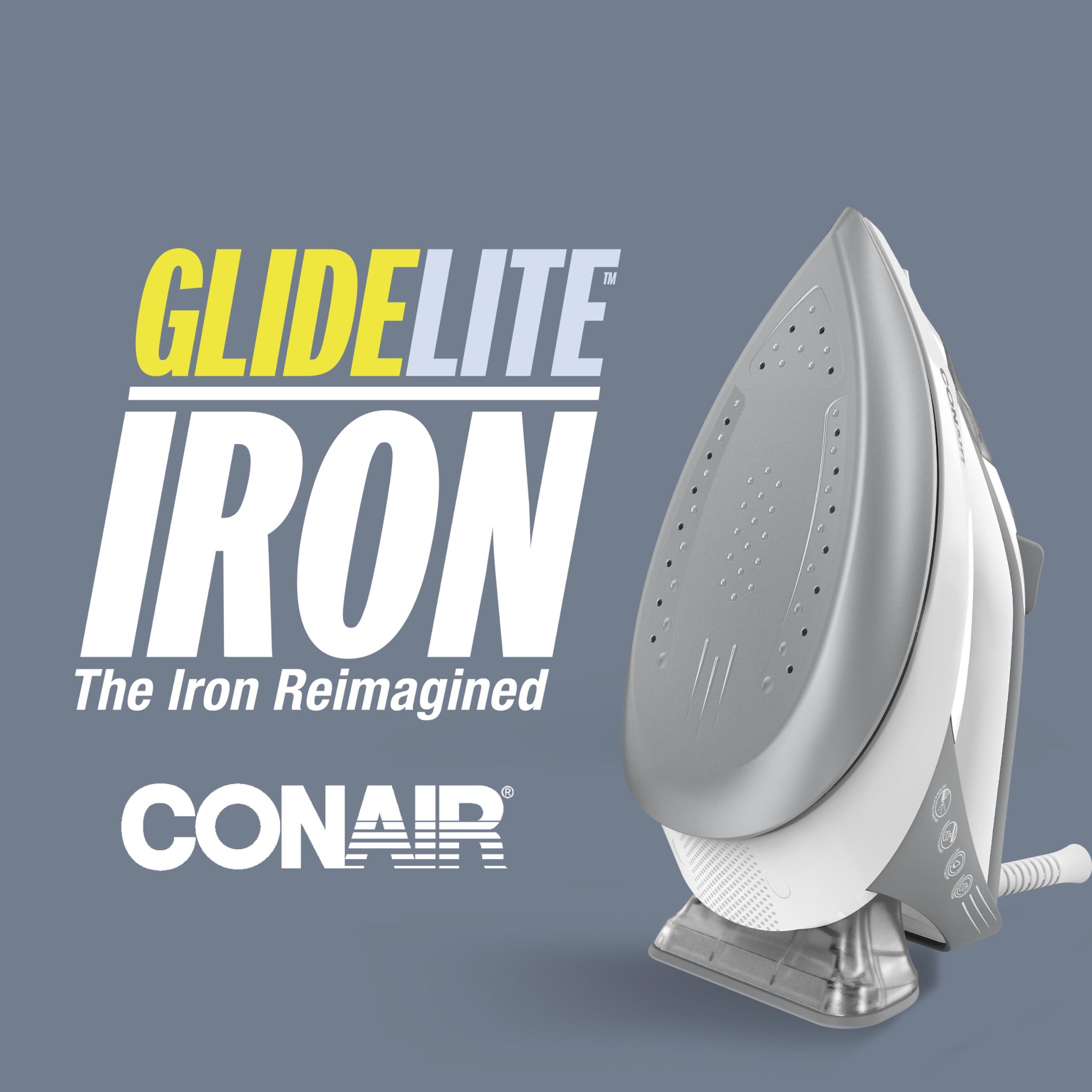 Conair Conair GlideLite Compact-Lightweight Iron, Steam Iron for Clothes, Friction-Free Easy Glide Soleplate