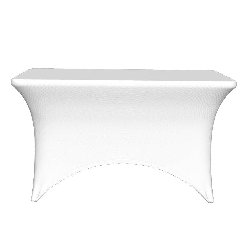 GSORIOP GSORIOP Custom Tablecloth with Business Logo Text, Personalized Table Cloth Customized Fitted Table Cloth Rectangle Polyester Table Covers for Events Birthday Wedding Anniversary, White-4FT