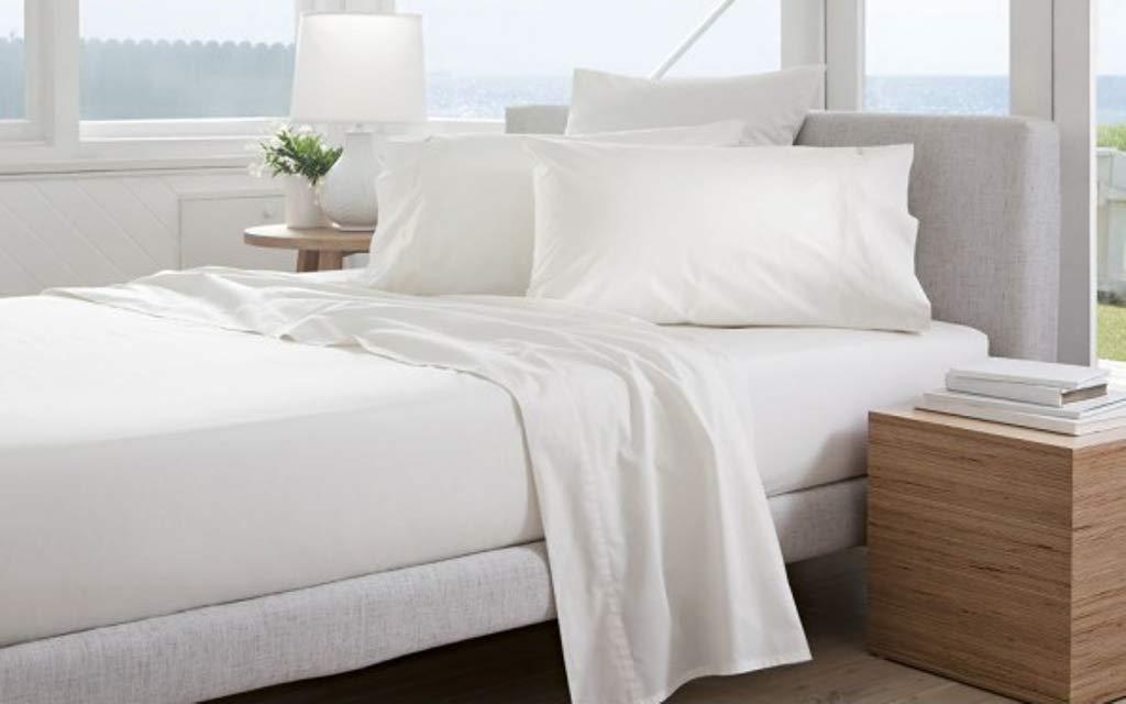 Luxxurecare Luxxurecare 1500TC Supreme 1 Piece Flat Sheet Olympic Queen White Solid Premium 1500-Thread-Count Cotton 100% Egyptian