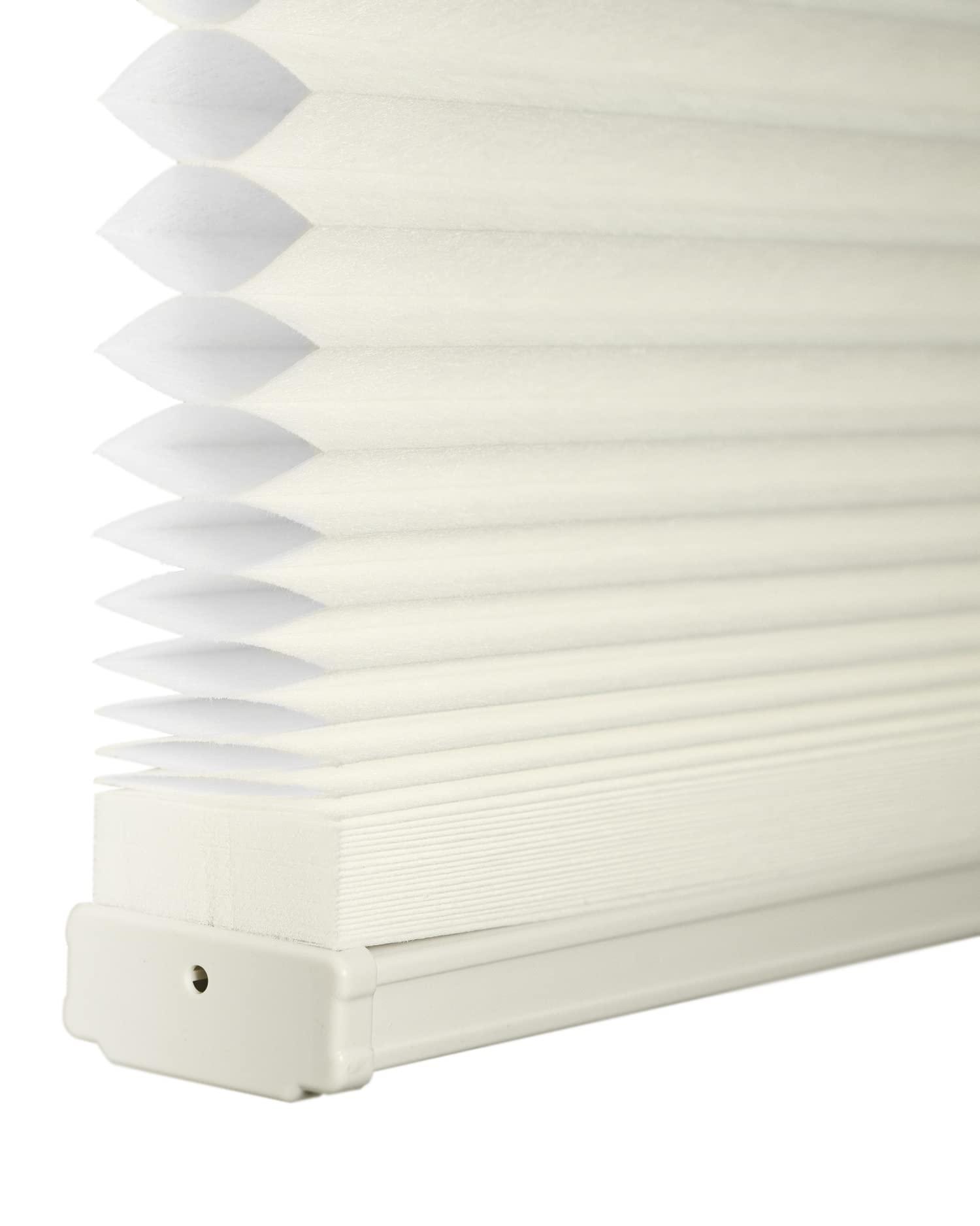 CHICOLOGY CHICOLOGY Cellular Shades, Window Blinds Cordless, Blinds for Windows, Window Shades for Home, Door Blinds, Window Coverings, Cellular Blinds,Neutral White (Light Filtering), 30.25" W x 72" H