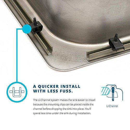 Elkay Elkay Lustertone LRAD2219653 Single Bowl Top Mount Stainless Steel ADA Sink