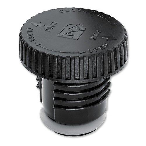 Isosteel Isosteel VA-9562DQ 1.0 L Duo Vacuum-Insulated Flask with Quickstop Single-Hand Pouring System and 2 Screw-Off Drinking Cups, 18/8 Stainless Steel