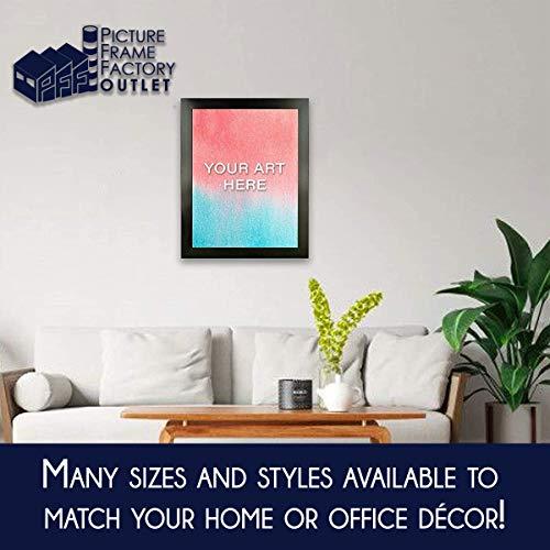 Picture Frame Factory Outlet (3) -20x29-1.25\" Flat Black Profile - Puzzle Frame - Hanging Hardware and Plexiglass Included