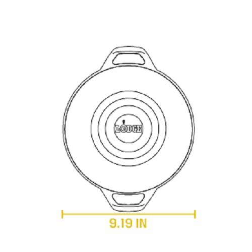 Lodge Lodge Manufacturing Company L9MW Mini Wok Cast Iron, 9", Black