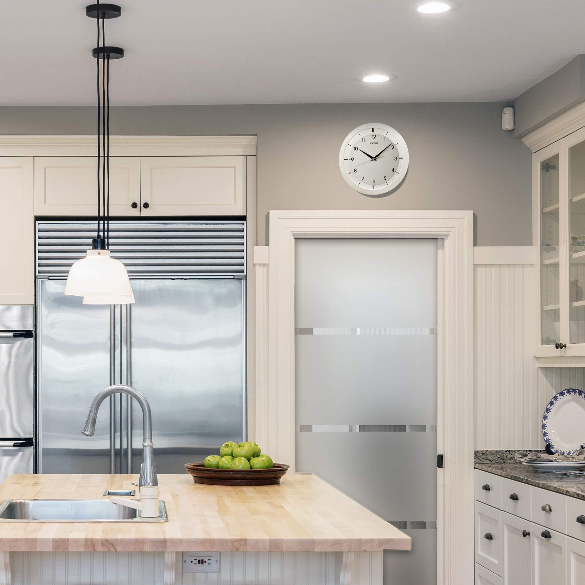 SEIKO SEIKO 11 Inch St John Brushed Metal Wall Clock