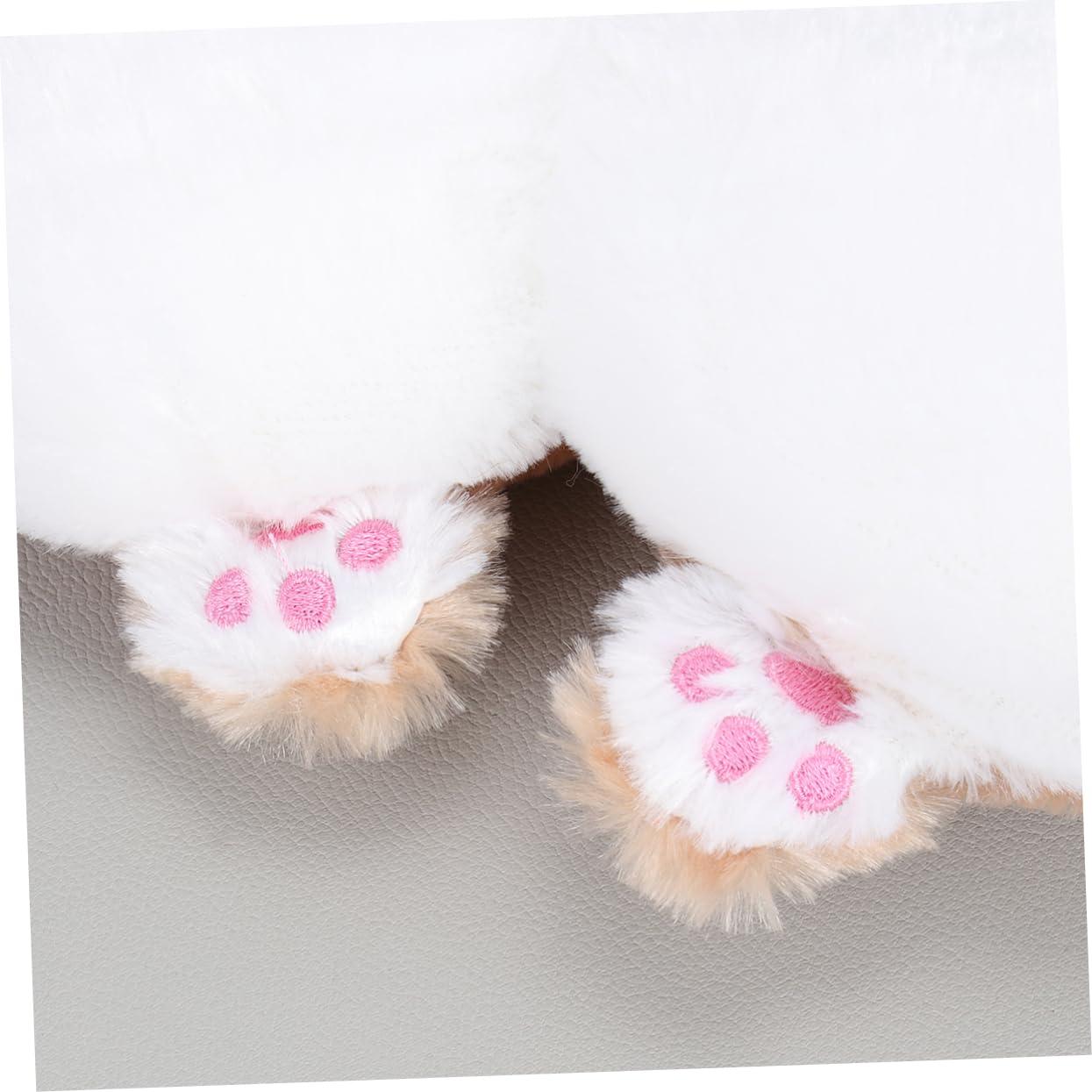 TOYANDONA TOYANDONA Car Headrest Pillow Plush Decorative Pillow Auto Seat Cushion Brown 21x22cm Comfortable Travel Pillow